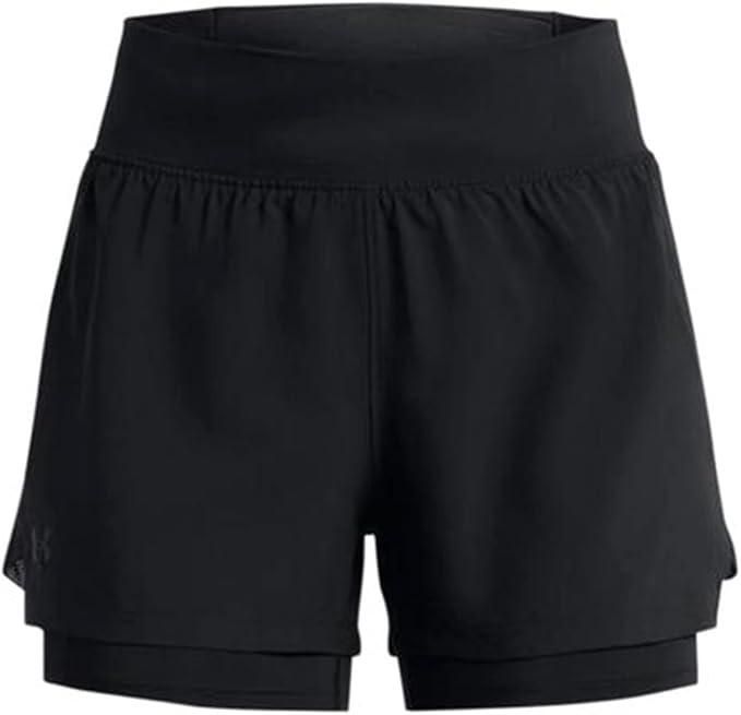2 in 1 Active Dual Shorts with Inner Tights Layer | Double Layer Short for Running, Gym & Sports