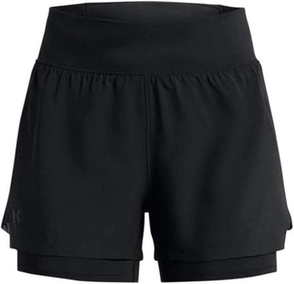 2 in 1 Active Dual Shorts with Inner Tights Layer | Double Layer Short for Running, Gym & Sports