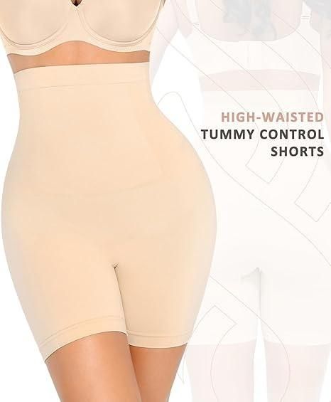 BD 4 - in - 1 Shaper - Quick Slim Shape Wear Tummy, Back, Thighs, Hips - Black/Efffective Seamless Tummy Tucker - The Mavi Store