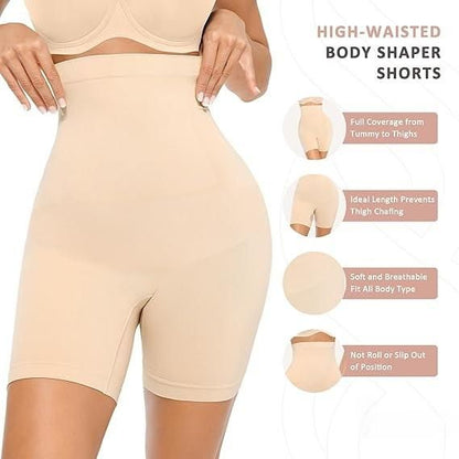 BD 4 - in - 1 Shaper - Quick Slim Shape Wear Tummy, Back, Thighs, Hips - Black/Efffective Seamless Tummy Tucker - The Mavi Store