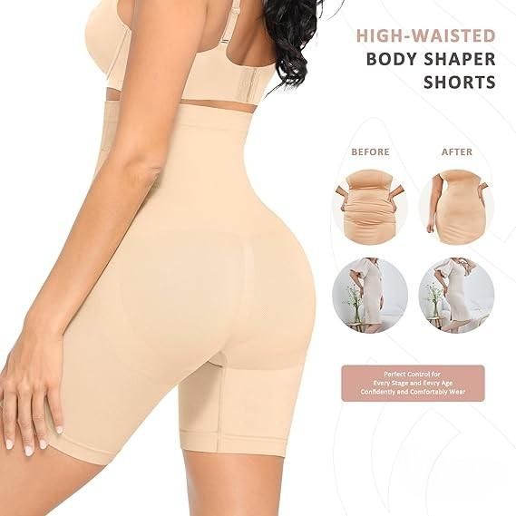BD 4 - in - 1 Shaper - Quick Slim Shape Wear Tummy, Back, Thighs, Hips - Black/Efffective Seamless Tummy Tucker - The Mavi Store