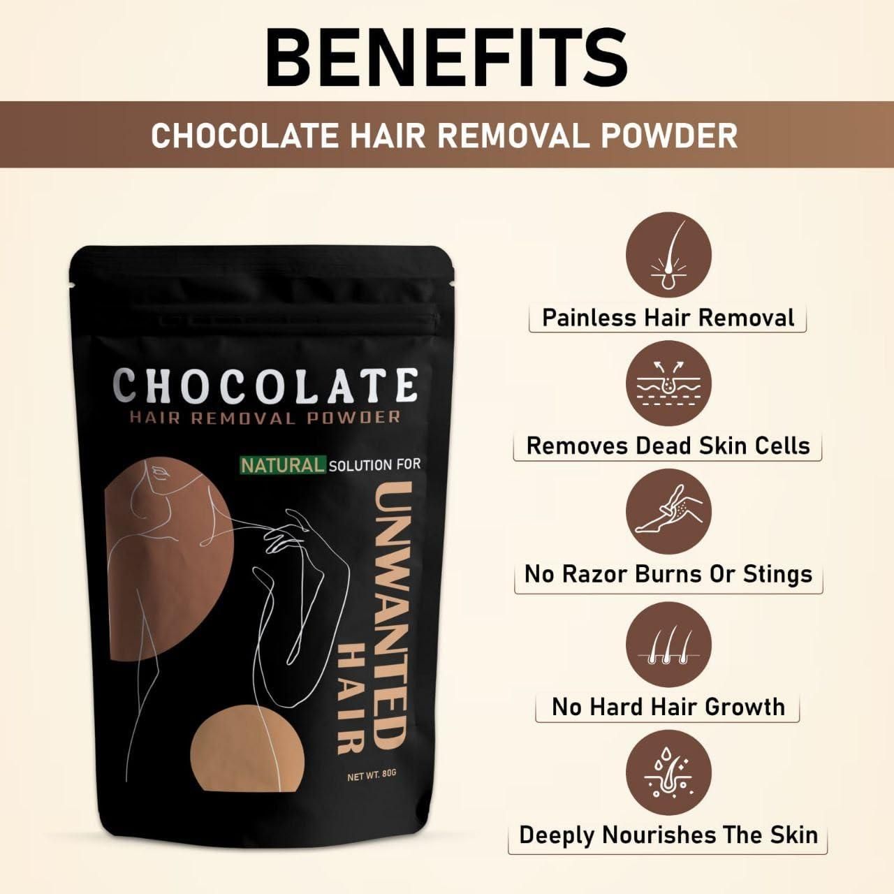 Chocolate Wax Powder for Hair Removal - The Mavi Store
