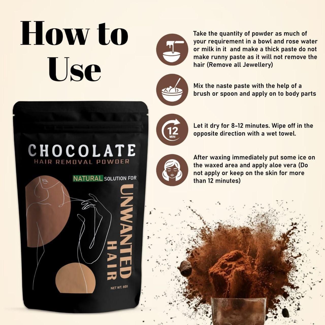 Chocolate Wax Powder for Hair Removal - The Mavi Store