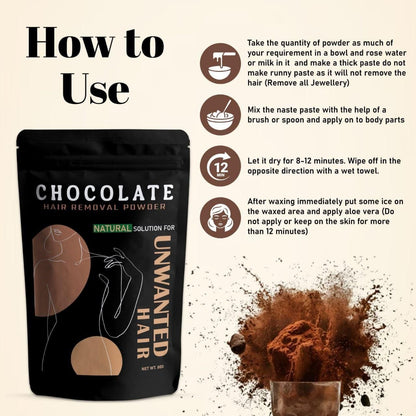Chocolate Wax Powder for Hair Removal - The Mavi Store