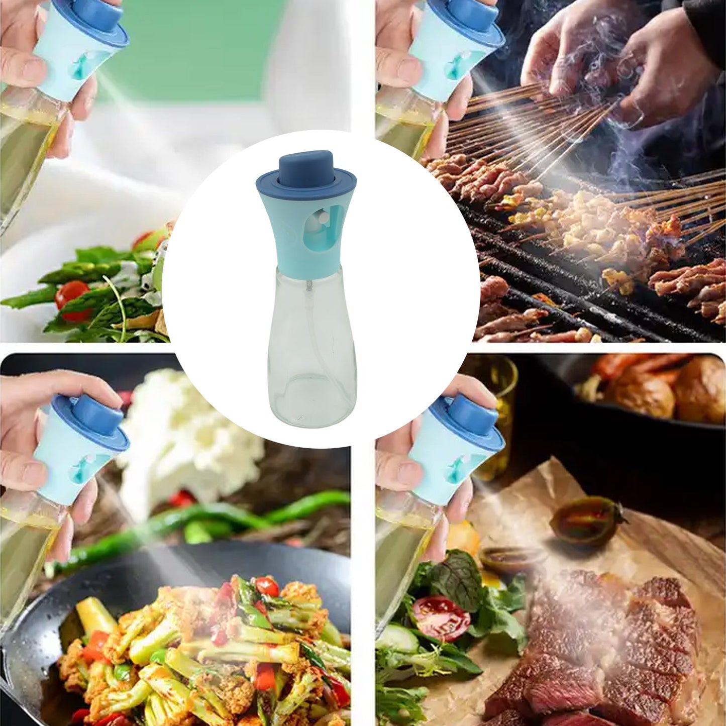 Oil Dispenser Bottle Oil And Vinegar Cruet Oil Sprayer Dispenser Olive Oil Dispenser 170 Ml Mist Oil Spray Bottle For Cooking With Plastic - The Mavi Store