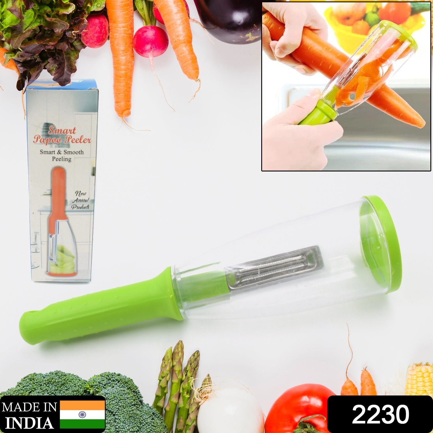 Smart Multifunctional Vegetable fruit Peeler With Storage Container For Kitchen - The Mavi Store