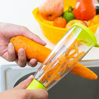 Smart Multifunctional Vegetable fruit Peeler With Storage Container For Kitchen - The Mavi Store